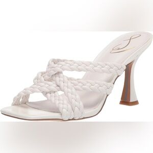 Sam Edelman Marjorie style,white braided leather design Square Toe
Sandals 6.5